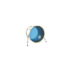 22" PARCHE REMO POWERSTROKE 3 COLORTONE BLUE P/BOMBO.