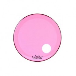 22'' PARCHE REMO POWERSTROKE® 3 COLORTONE™ ROSA CON PERFORACION 5''
