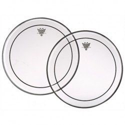 PARCHE REMO PINSTRIPE 18'' TRANSPARENTE