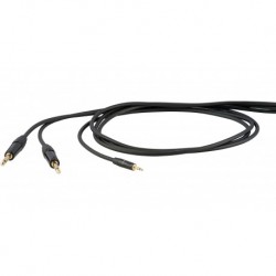 CABLE 3M DHS PROEL ONEHERO PLUG 3.5MM(STEREO) A 2PLUGS6.3MM(MONO)
