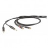 CABLE DHS PROEL ONEHERO P/AUDIO 2(MONO)6,3MM-2xRCA(MACHO) 3MTS