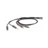 CABLE DHS PROEL ONEHERO P/AUDIO 2(MONO)6,3MM-2xRCA(MACHO) 3MTS