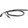 CABLE DHS PROEL ONEHERO P/AUDIO 3P XLR HEMBRA A 6.3MM MONO 5M.