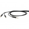 CABLE DHS PROEL ONEHERO P/AUDIO 6.3MM(STEREO) a 2 JACKS 6.3MM (MONO) 1.8MTS.