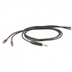 CABLE DHS PROEL ONEHERO P/AUDIO 6.3MM(STEREO) A 2*RCA 1.8MTS