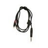CABLE DHS PROEL ONEHERO P/AUDIO 6.3MM(STEREO) A 2*RCA 1.8MTS