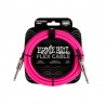 CABLE ERNIE BALL FLEX 3.048 MTS. ROSA (RECTO/RECTO)