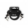 CABLES ERNIE BALL 0.3048 MTS., NEGRO (ANGULADO/ANGULADO) (3 PZAS.)