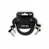 CABLES ERNIE BALL 0.3048 MTS., NEGRO (ANGULADO/ANGULADO) (3 PZAS.)