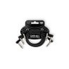 CABLES ERNIE BALL 0.3048 MTS., NEGRO (ANGULADO/ANGULADO) (3 PZAS.)