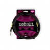 CABLE ERNIE BALL PARA AUDIFONOS 3.048 MTS., NEGRO