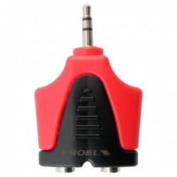 ADAPTADOR PROEL PLUG 3.5MM A 2 JACKS 3.5MM MOD. AT295