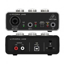 INTERFAZ BEHRINGER 2 CANALES UM2 U-PHORIA
