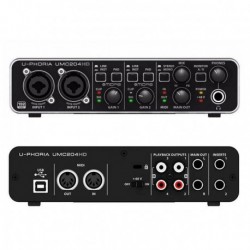 INTERFAZ BEHRINGER 2 CANALES UMC204HD U-PHORIA