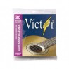 CUERDAS VICTOR PARA GUITARRA CLASICA, NYLON NEGRO + ENTORCHADO DORADO