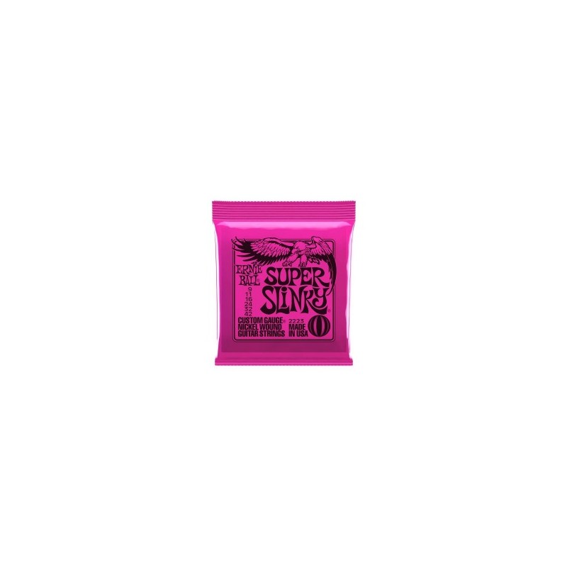 CUERDAS ERNIE BALL 09-42 SUPER SLINKY P/GUITARRA ELECTRICA