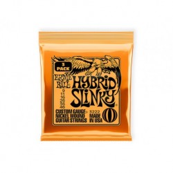 JUEGO DE CUERDAS ERNIE BALL 09-46 HYBRID SLINKY 3 PACK P/GUITARRA ELECTRICA