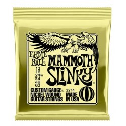 CUERDAS ERNIE BALL 12-62 MAMMOTH SLINKY P/GUITARRA ELECTRICA