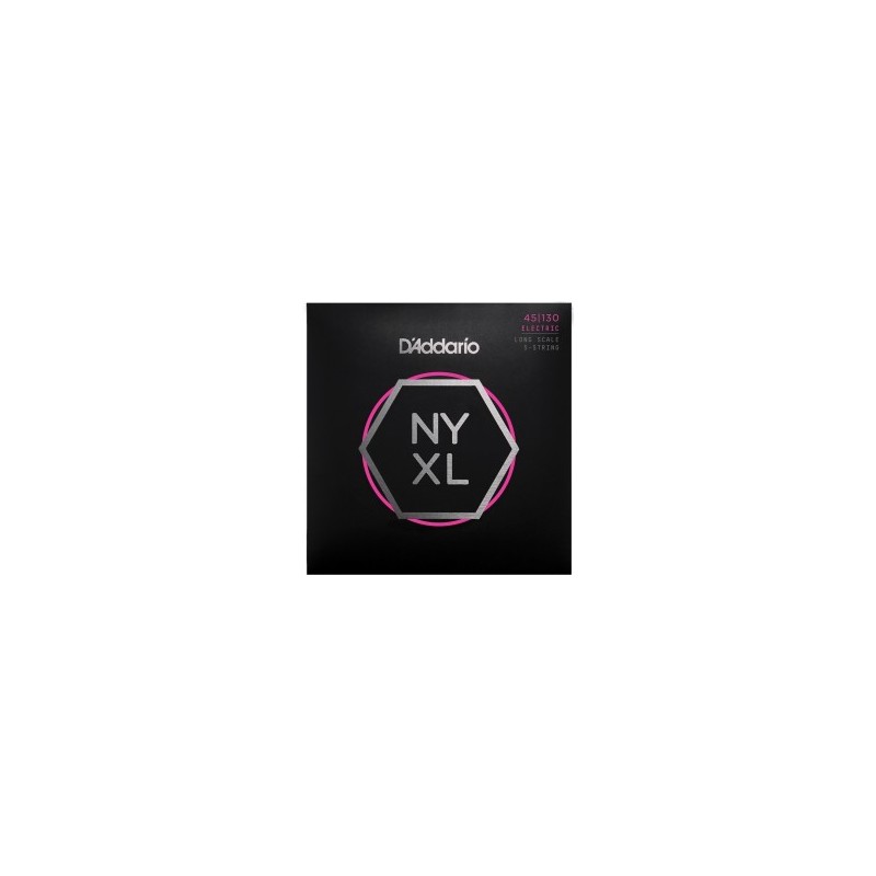 CUERDAS D´ADDARIO NYXL P/BAJO ELECTRICO 5 CUERDAS 45-130 XL