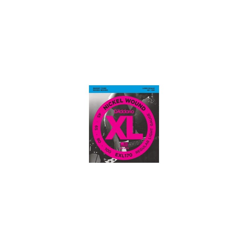 CUERDAS D´ADDARIO P/BAJO ELECTRICO 4 CUERDAS 45-100 XL