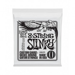 CUERDAS ERNIE BALL 8 CUERDAS 10-74 SLINKY P/GUITARRA ELECTRICA.