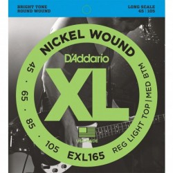 CUERDAS D´ADDARIO P/BAJO ELECTRICO 4 CUERDAS 45-105 XL