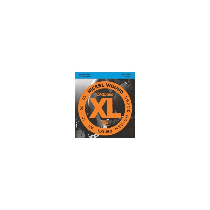 CUERDAS D´ADDARIO P/BAJO ELECTRICO 4 CUERDAS 50-105 XL