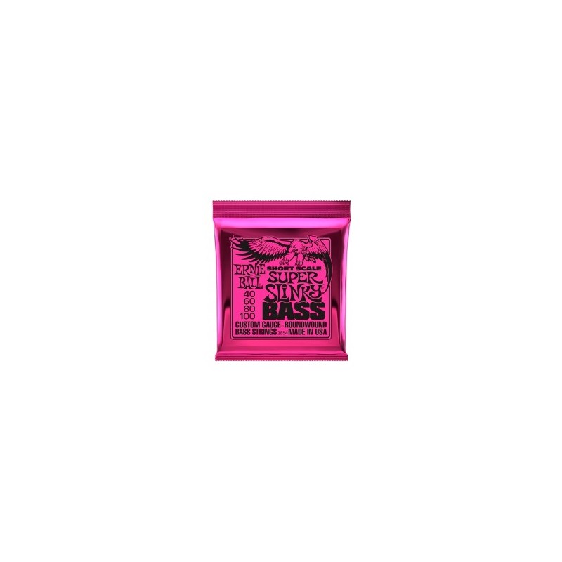 CUERDAS ERNIE BALL SHORT SCALE P/BAJO 4 CUERDAS 45-100