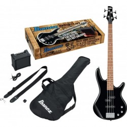 BAJO ELECTRICO IBANEZ ''SDGR'' JUMPSTART NEGRO CON COMBO Y ACCESORIOS