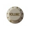 PERILLA VOLUMEN P/GUITARRA ELÉCTRICA, PLÁSTICO BLANCO CPK KB-1V