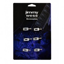 SILLETA JIMMY WESS PARA PUENTE DE GUITARRA ELECTRICA COLOR CROMADO SGSD-03ACR-CK