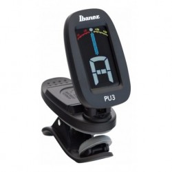 AFINADOR CROMATICO P/GUITARRA IBAÑEZ DE CLIP PU3 NEGRO