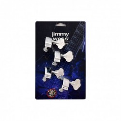 MAQUINARIA JIMMY WESS PARA BAJO ELECTRICO 4 EN LINEA NIQUELADA PERNO Y BOTON METAL