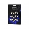 MAQUINARIA JIMMY WESS PARA GUITARRA ELECTRICA 3+3 NIQUELADA PERNO Y BOTON METAL